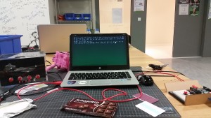 The game running
